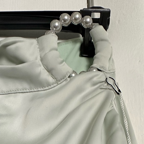 2 PIECE MIDI CROP TOP AND MIDI SKIRT SET. - Picture 3 of 5